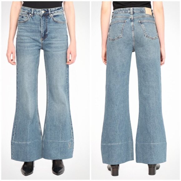 💕AMENDI💕 Joni Flare Jeans ~ Long Time Blue 28 x 32 NWT - Picture 4 of 16